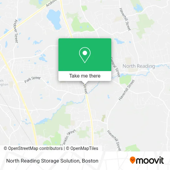 North Reading Storage Solution map
