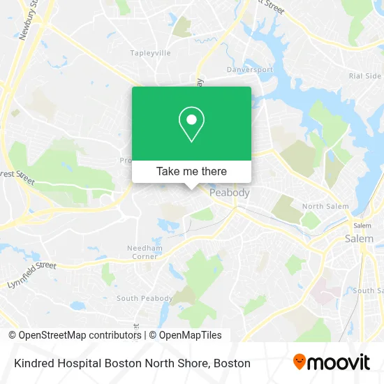 Kindred Hospital Boston North Shore map