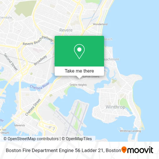Boston Fire Department Engine 56 Ladder 21 map