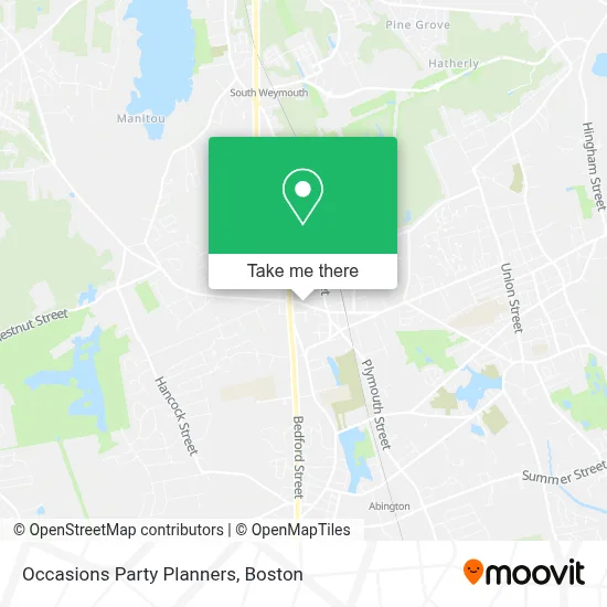 Occasions Party Planners map