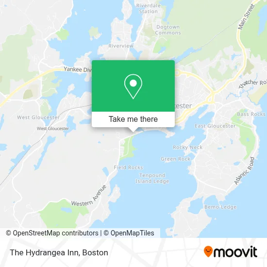 The Hydrangea Inn map
