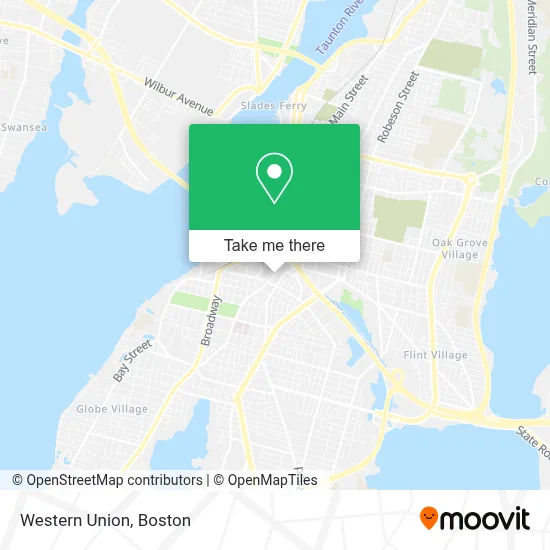 Western Union map