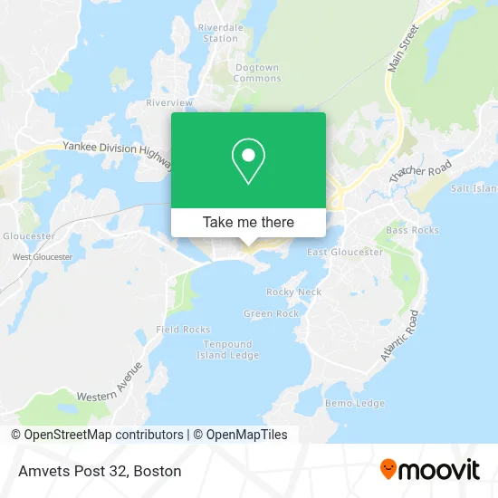 Amvets Post 32 map