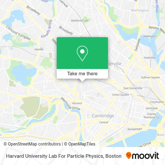 Harvard University Lab For Particle Physics map