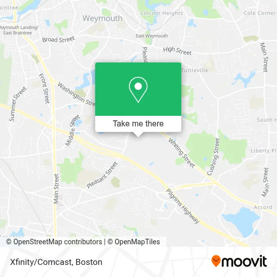 Xfinity/Comcast map
