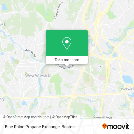 Blue Rhino Propane Exchange map