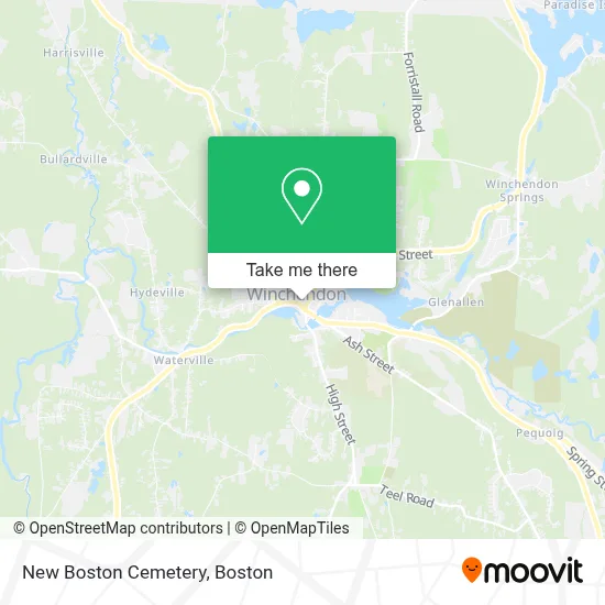 New Boston Cemetery map