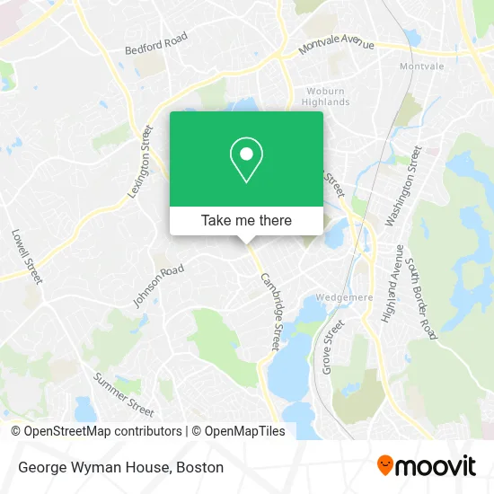 George Wyman House map