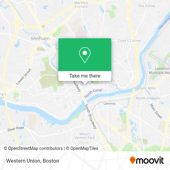 Western Union map