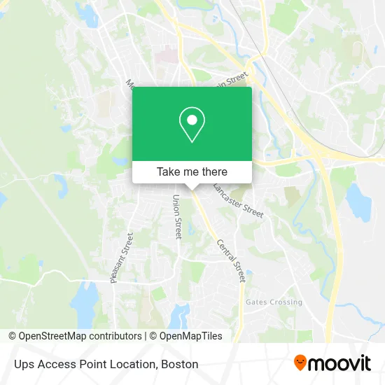Ups Access Point Location map