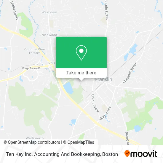 Ten Key Inc. Accounting And Bookkeeping map
