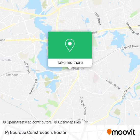 Pj Bourque Construction map
