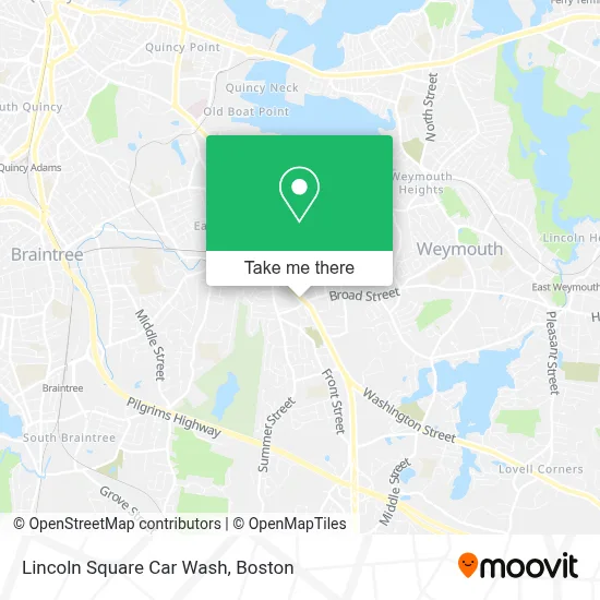 Lincoln Square Car Wash map