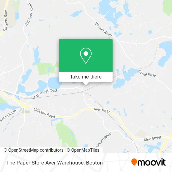 The Paper Store Ayer Warehouse map