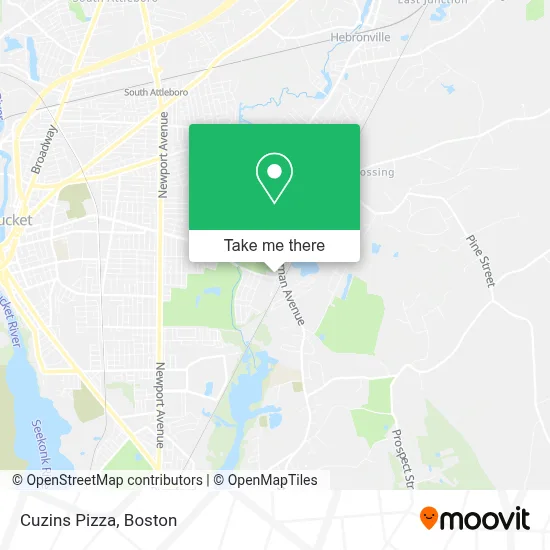 Cuzins Pizza map