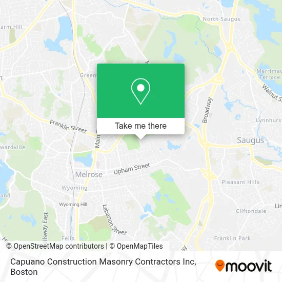 Capuano Construction Masonry Contractors Inc map