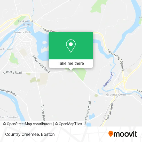 Country Creemee map