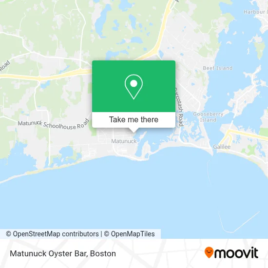 Matunuck Oyster Bar map