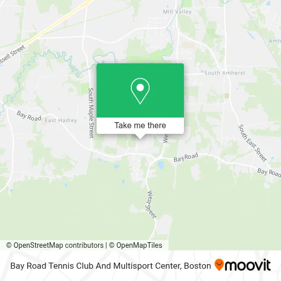 Bay Road Tennis Club And Multisport Center map