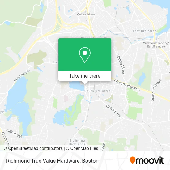Richmond True Value Hardware map