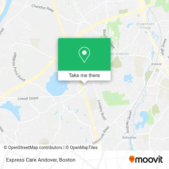 Express Care Andover map
