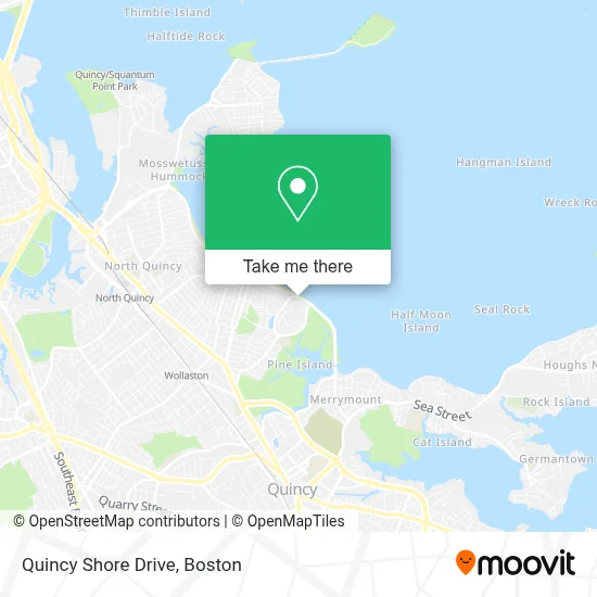 Quincy Shore Drive map