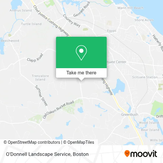 O'Donnell Landscape Service map