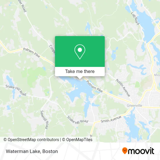 Waterman Lake map