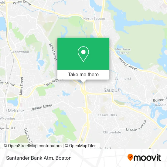 Santander Bank Atm map