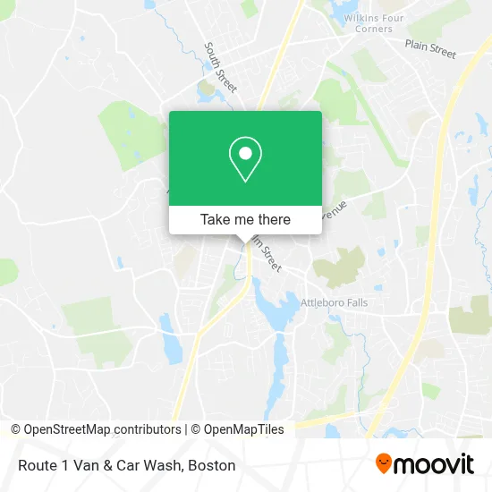 Route 1 Van & Car Wash map