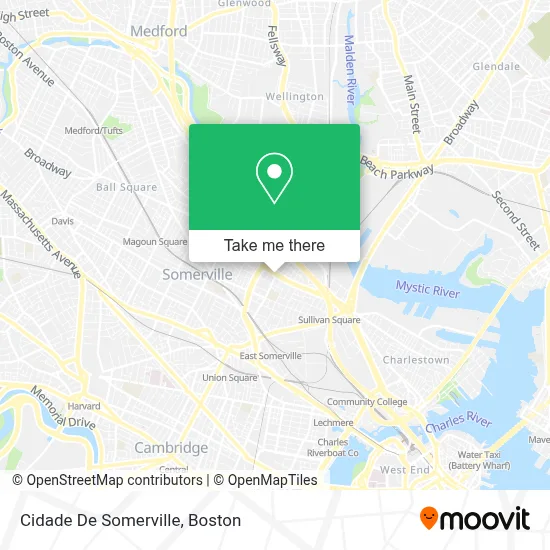 Cidade De Somerville map