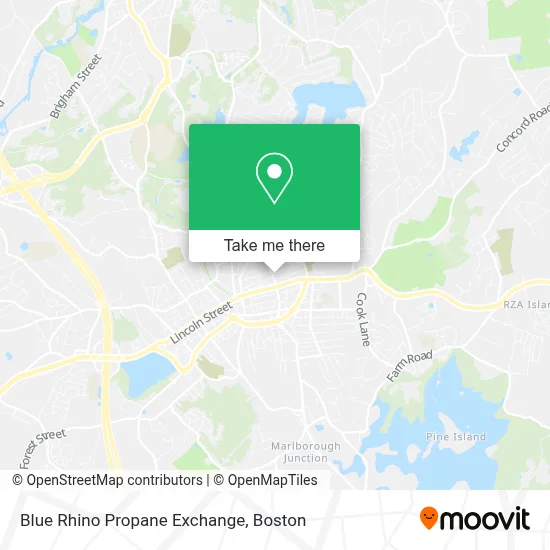 Blue Rhino Propane Exchange map