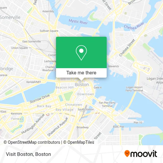Visit Boston map