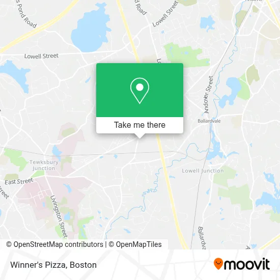 Winner's Pizza map