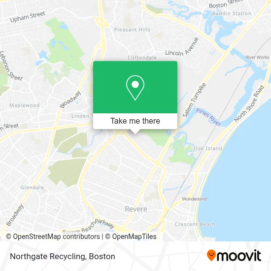 Northgate Recycling map