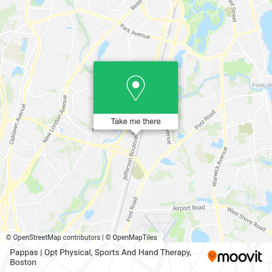 Pappas | Opt Physical, Sports And Hand Therapy map