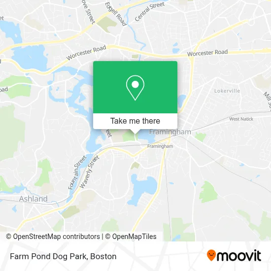 Farm Pond Dog Park map