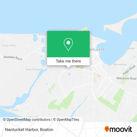 Nantucket Harbor map
