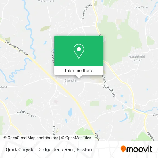 Quirk Chrysler Dodge Jeep Ram map