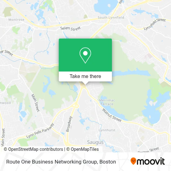 Route One Business Networking Group map