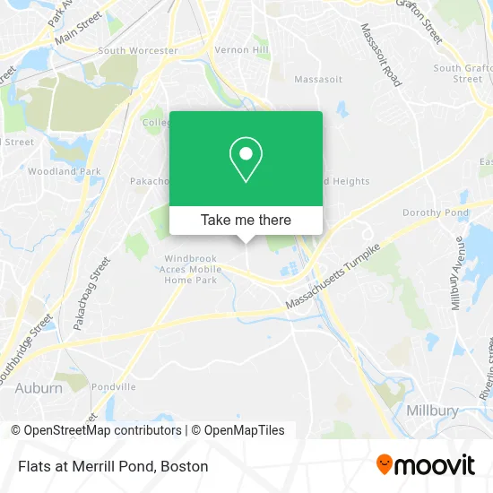 Flats at Merrill Pond map