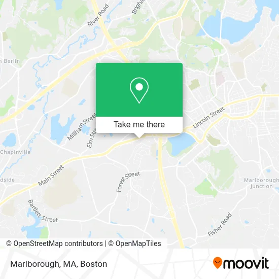 Marlborough, MA map