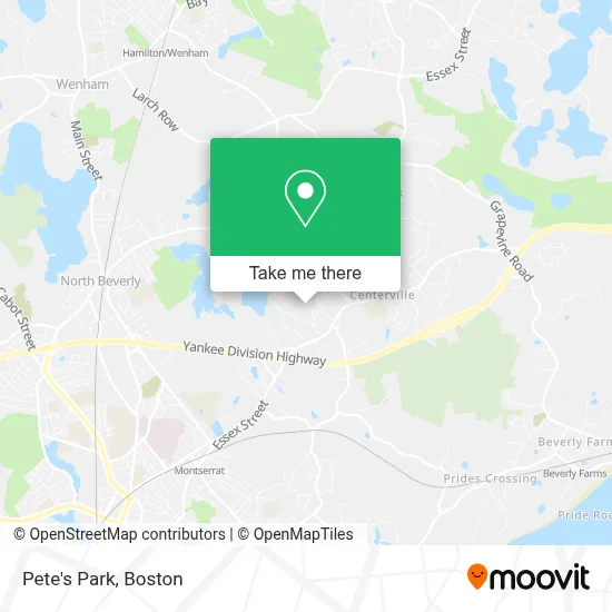 Pete's Park map