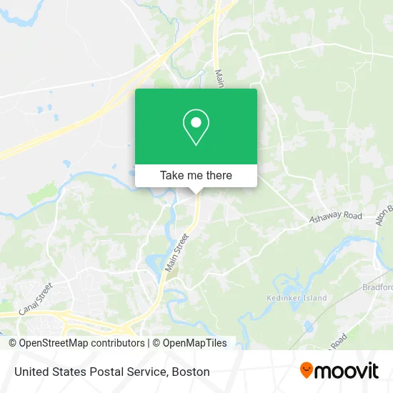 United States Postal Service map