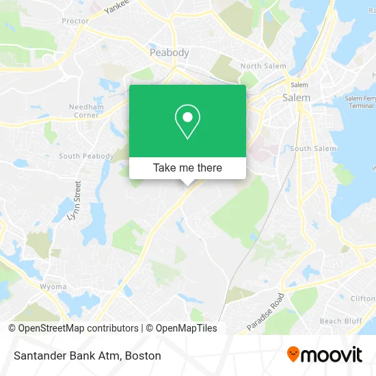 Santander Bank Atm map