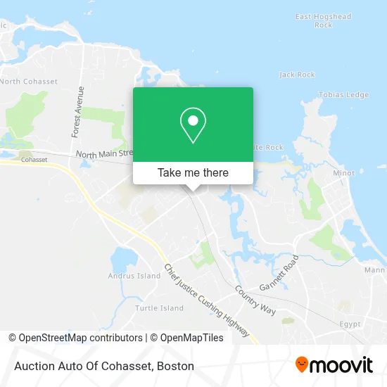 Auction Auto Of Cohasset map
