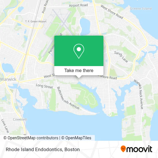 Rhode Island Endodontics map