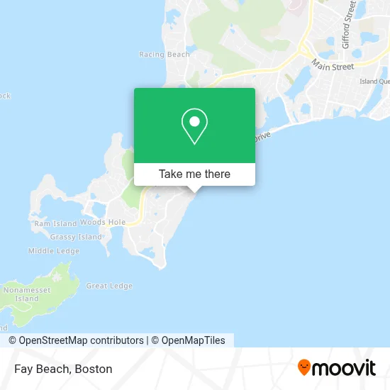 Fay Beach map