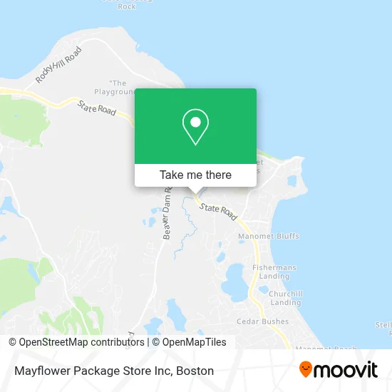 Mayflower Package Store Inc map