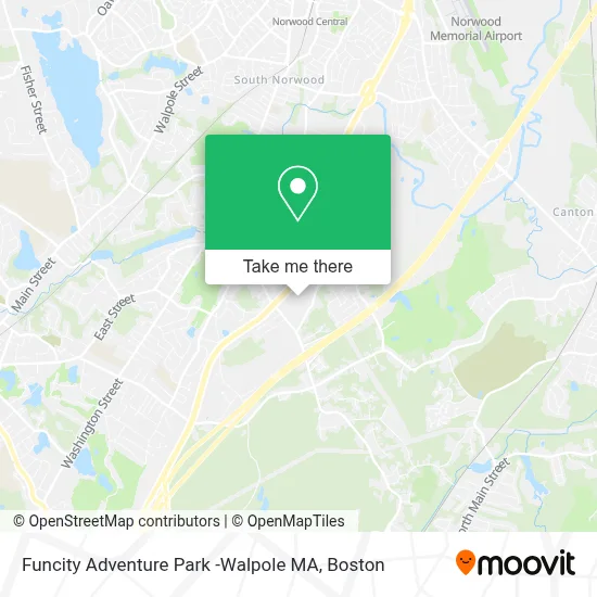 Funcity Adventure Park -Walpole MA map